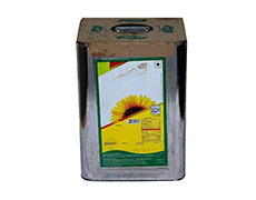 sunflower oil tin with collar